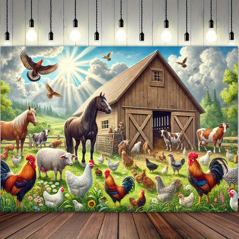 Photography Duck - 2D curtain banner, large farm photography