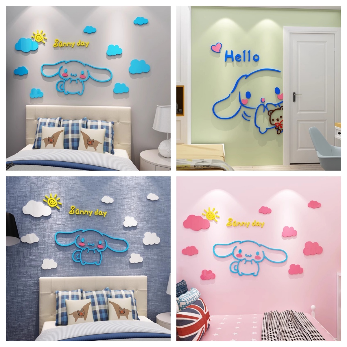 Photography Object - Sanrio Stickers Acrylic Layout 3D Stereo