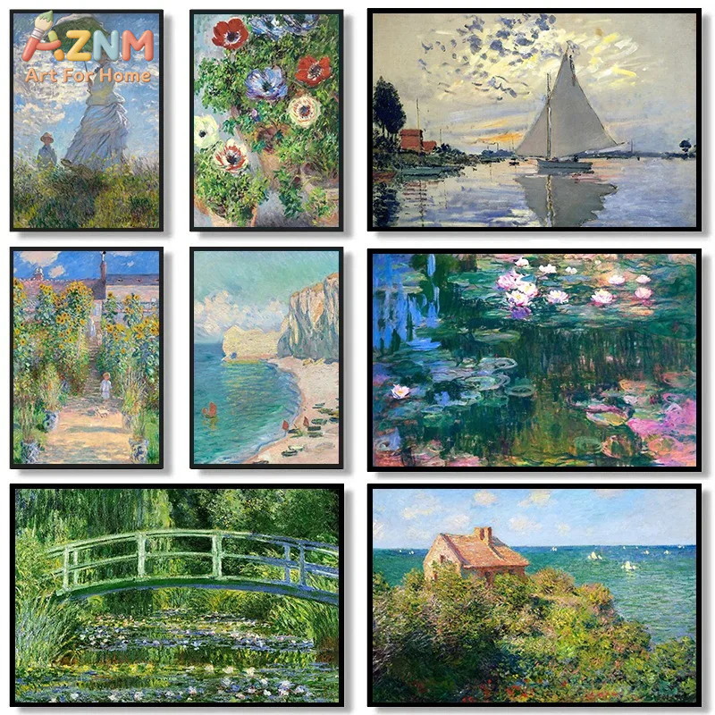 Photography Pose - Claude Monet Water Lilies Classical Garden