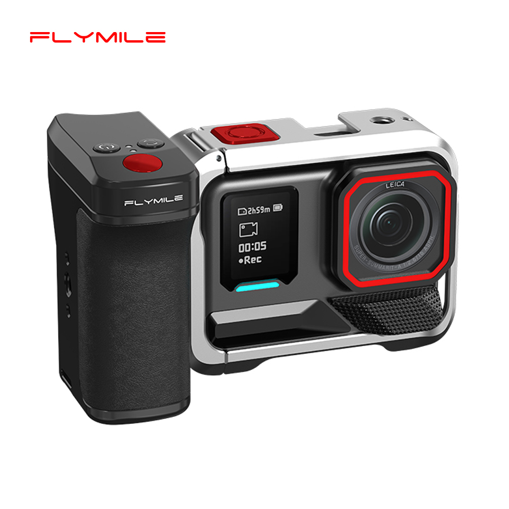 Photography Grip Insta360 X5 - Flymile 50M Bluetooth Grip Handle With