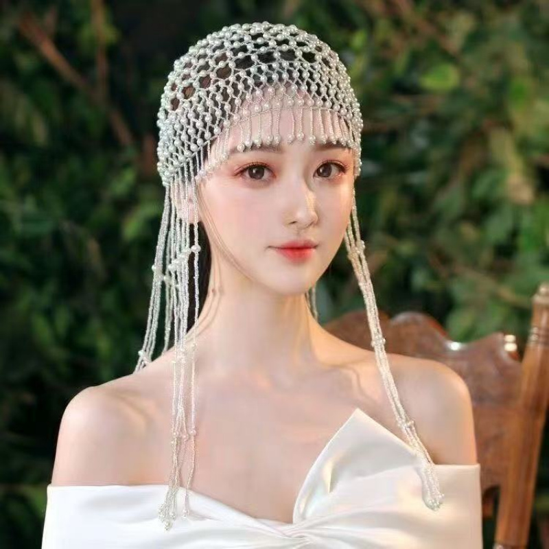 Vintage Handmade Beaded Pearl  - Photography Wedding บทวิจารณ์และราคา