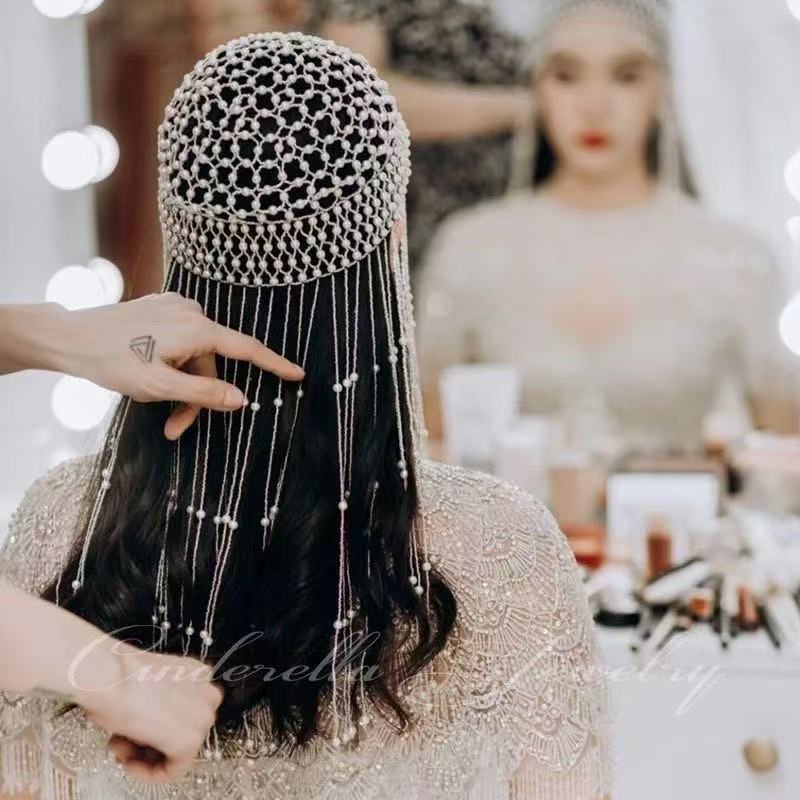 Vintage Handmade Beaded Pearl  - Photography Wedding บทวิจารณ์และราคา