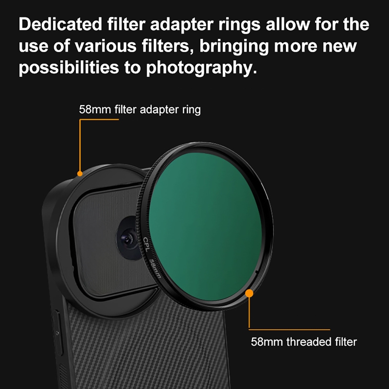 4 in 1 Lens 58mm Mobile Phone  - Nd Filter Set บทวิจารณ์และราคา