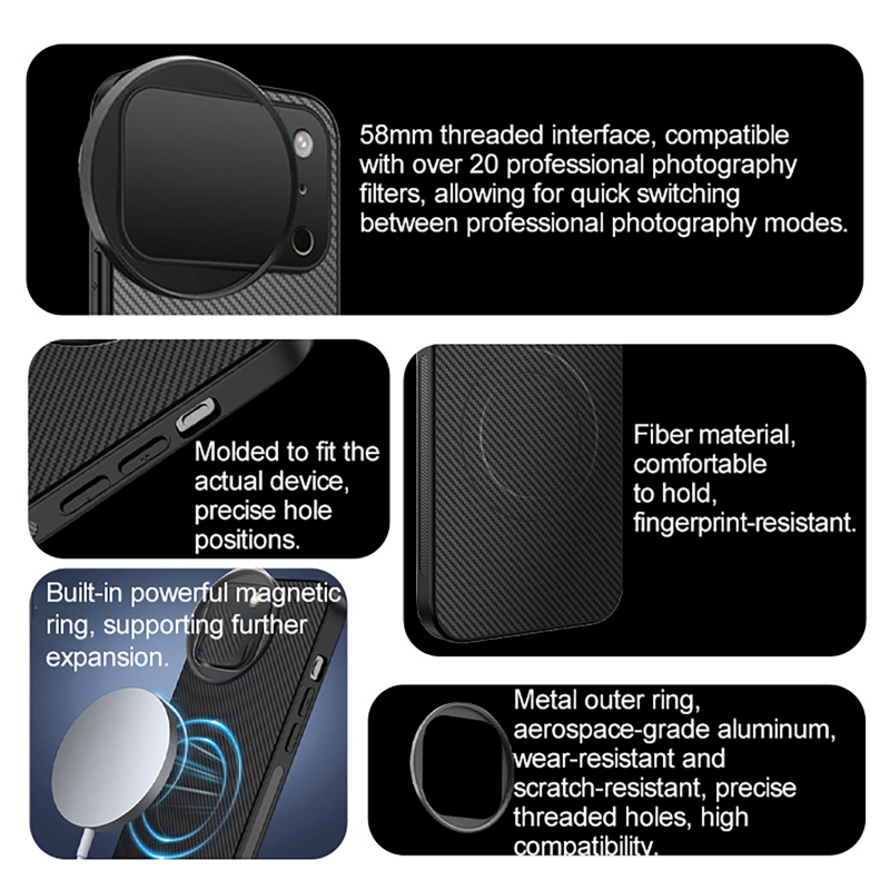 4 in 1 Lens 58mm Mobile Phone  - Nd Filter Set บทวิจารณ์และราคา