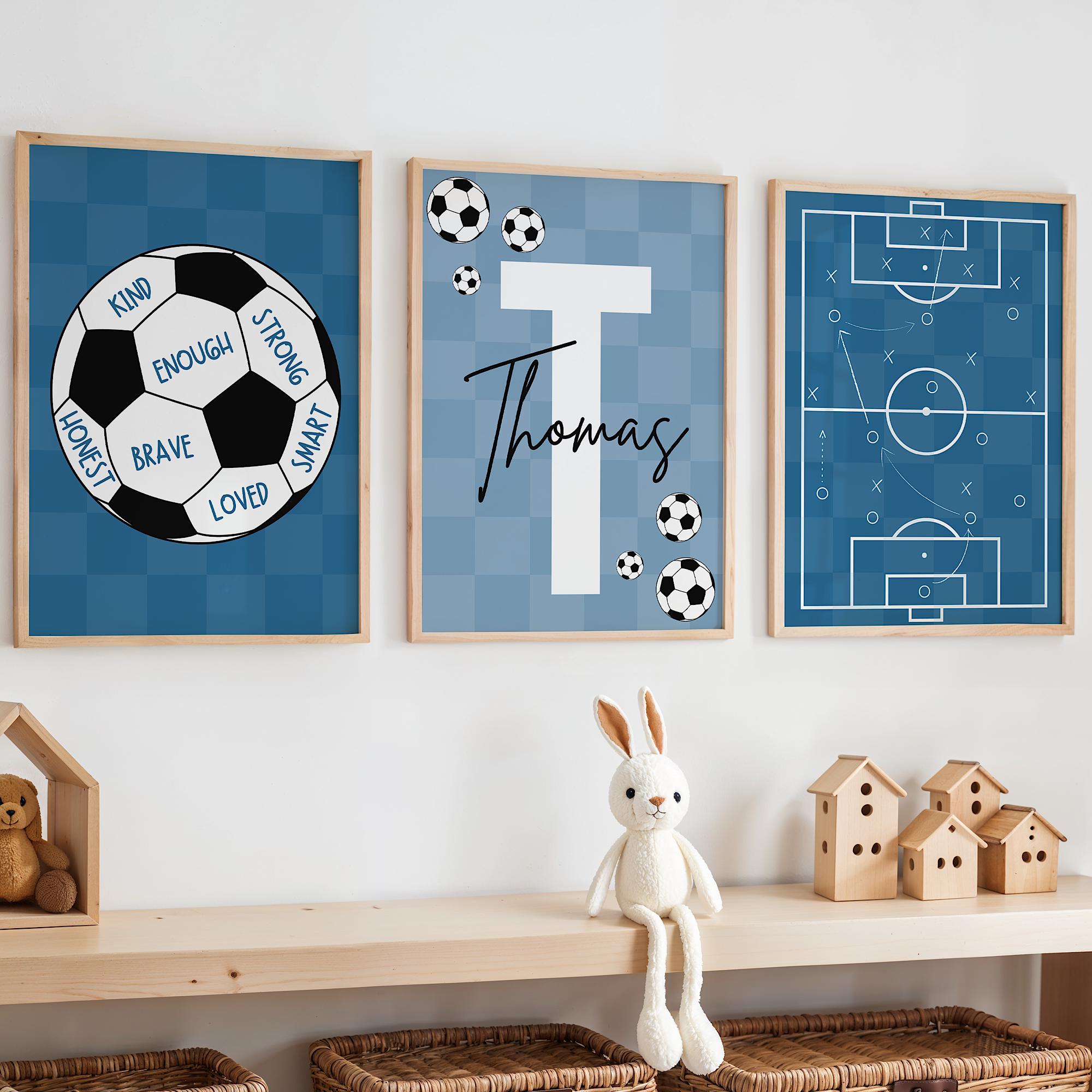 Custom Soccer Wall Art Set Aff - Photography Nature บทวิจารณ์และราคา