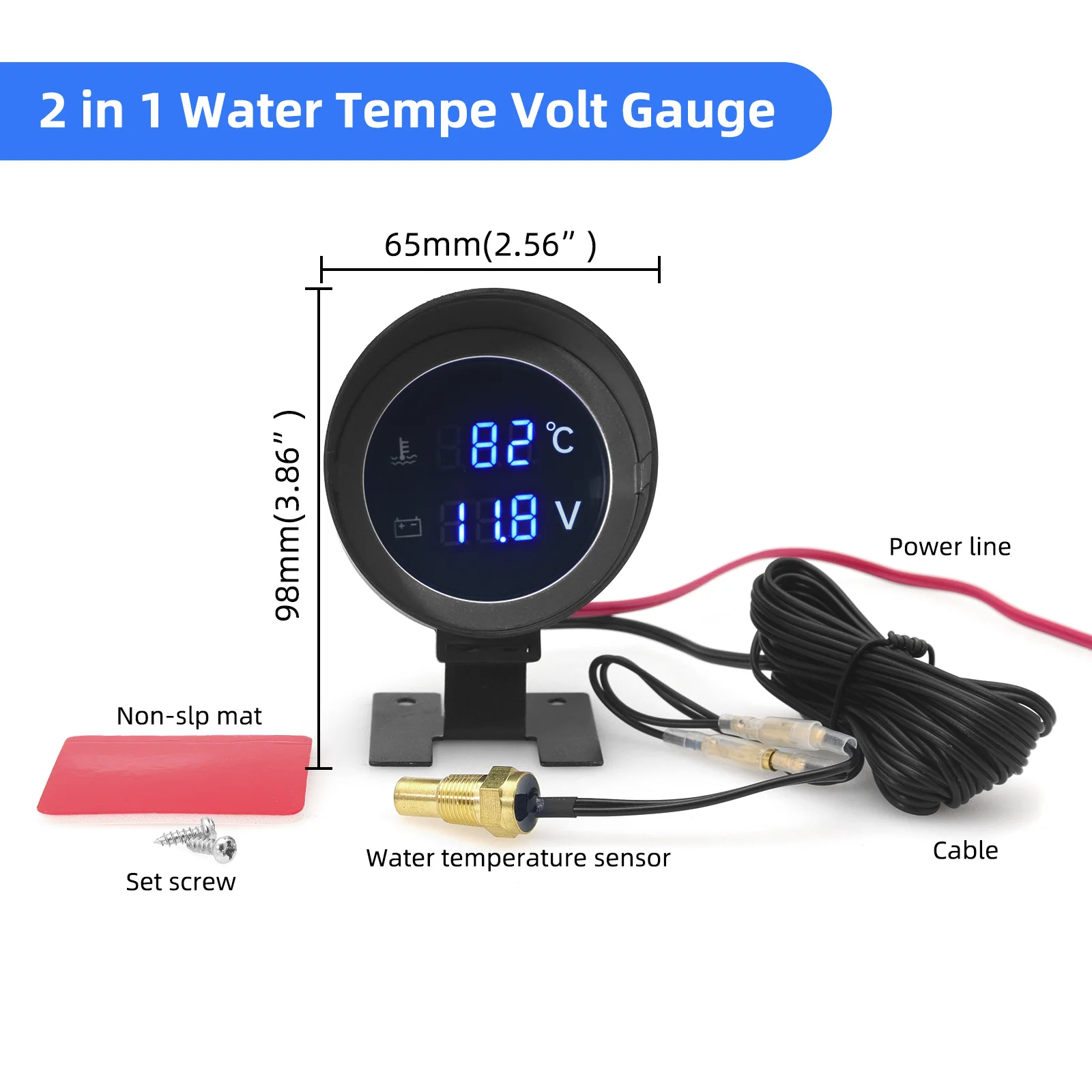 2 in 1 Round LED Digital Water - Light Meter Incident บทวิจารณ์และราคา