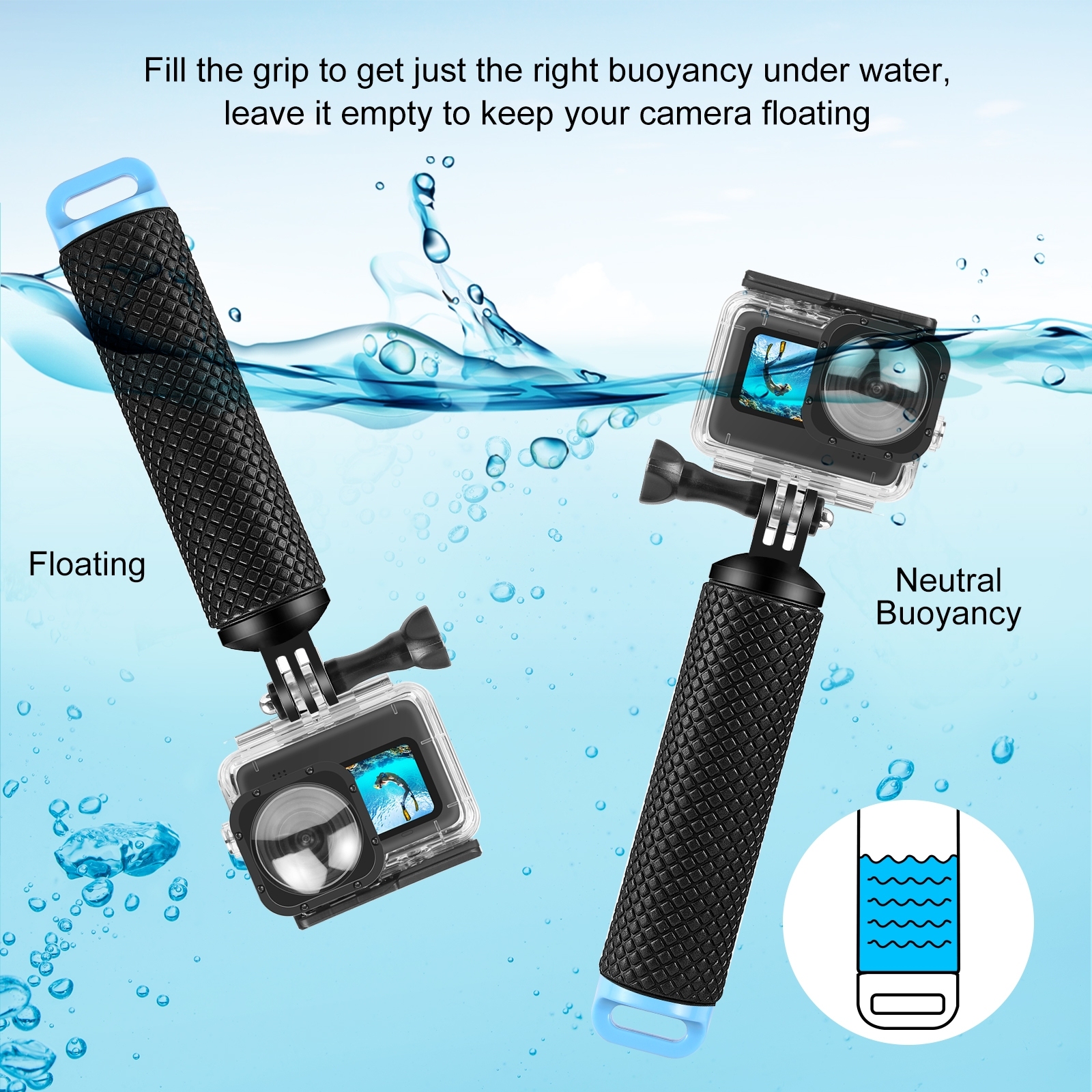 PULUZ Floating Handle Hand Gri - Photography Grip Insta360 X5 บทวิจารณ์และราคา