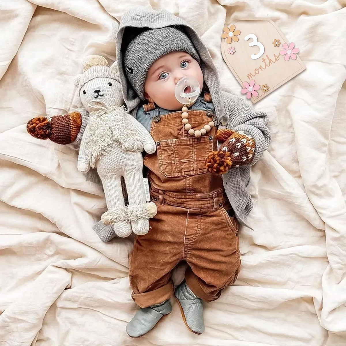 Wooden Baby Monthly Milestone  - Photography Cheat Sheet บทวิจารณ์และราคา