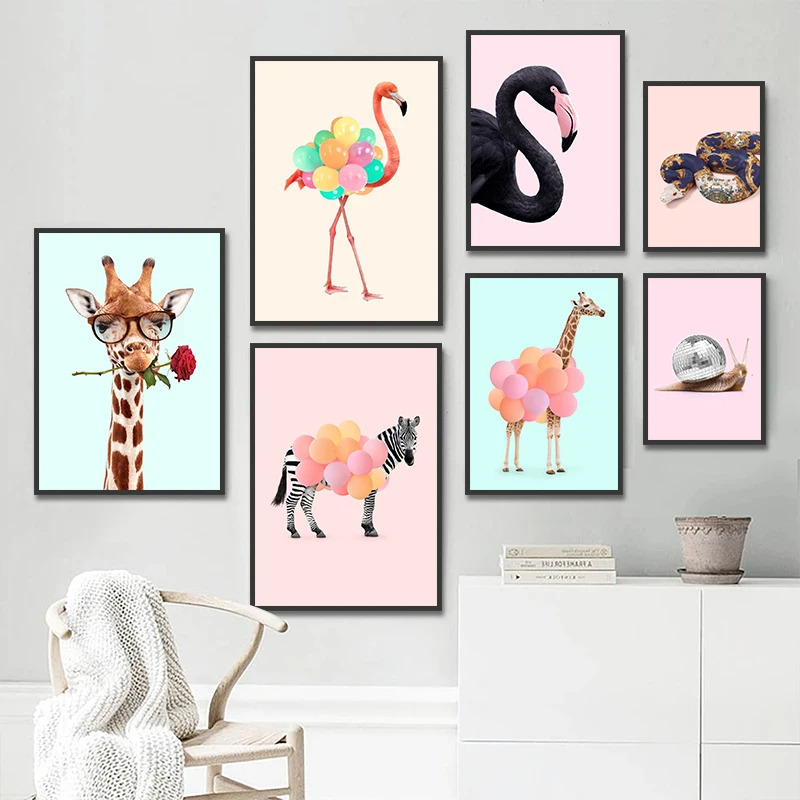 Funny Fashion Giraffe Zebra Fl - Photography Nature บทวิจารณ์และราคา