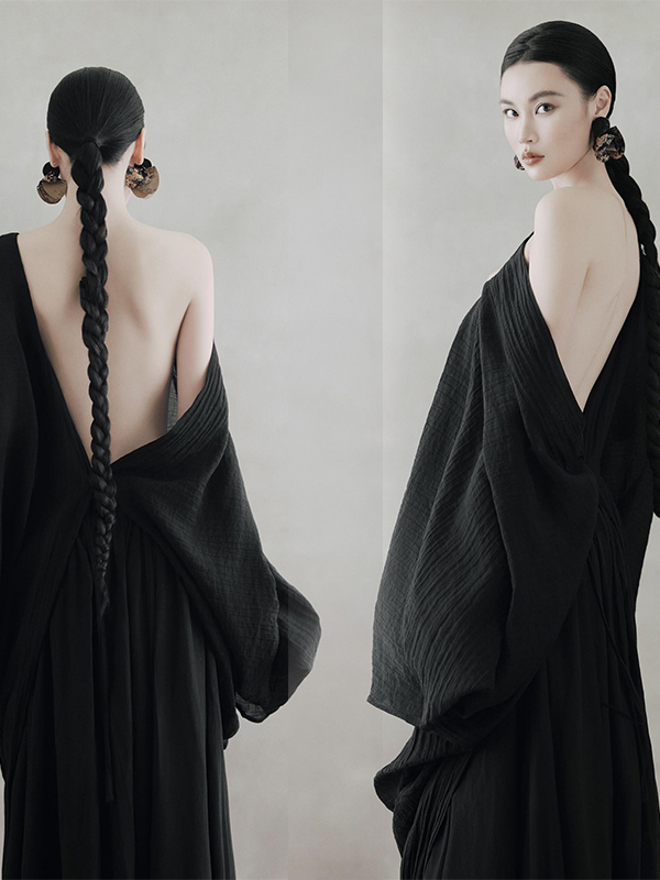 Black Backless Dress Women's R - Photography Zen บทวิจารณ์และราคา