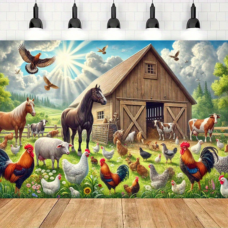 2D curtain banner, large farm  - Photography Duck บทวิจารณ์และราคา
