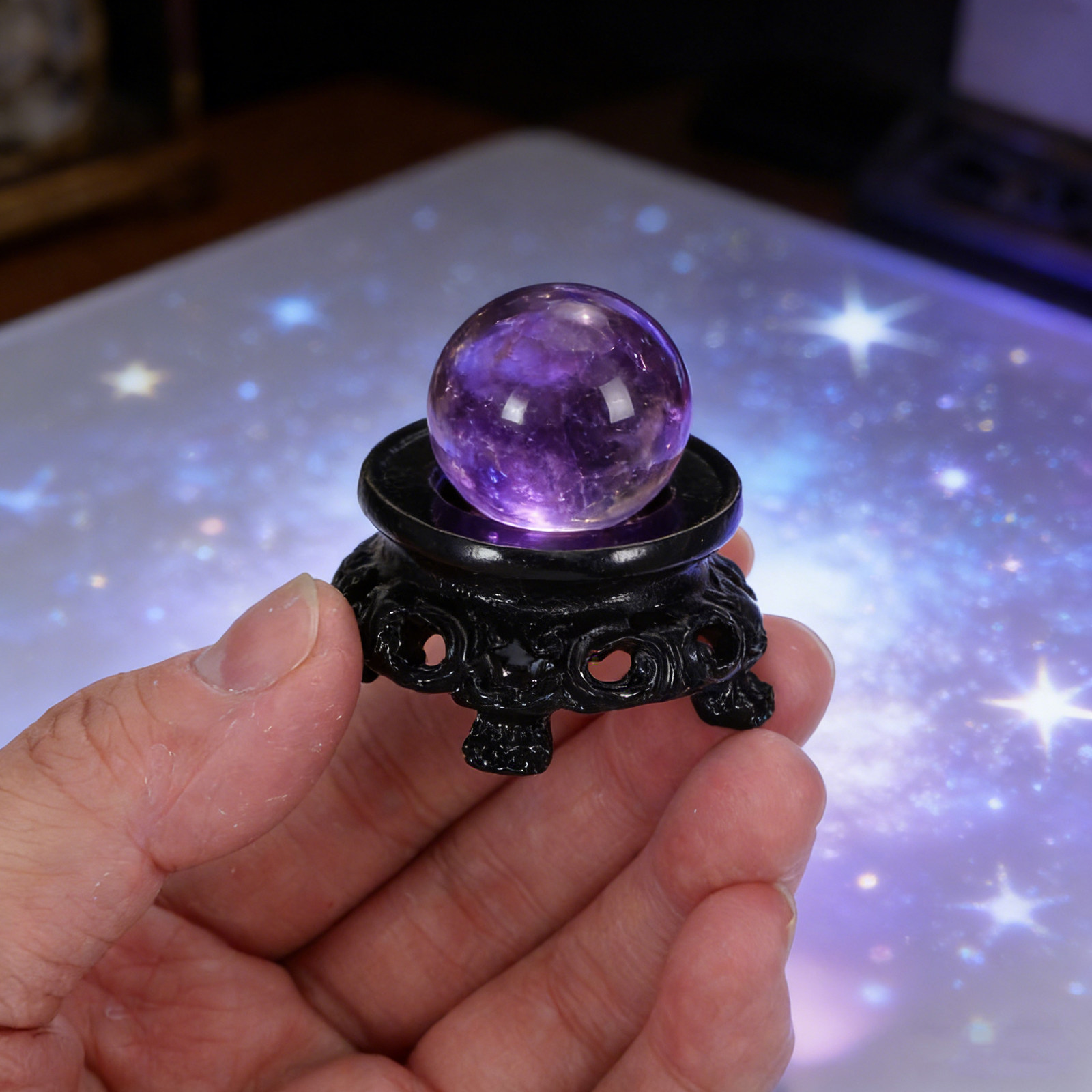 Wooden Crystal Sphere Holder E - Photography Zen บทวิจารณ์และราคา