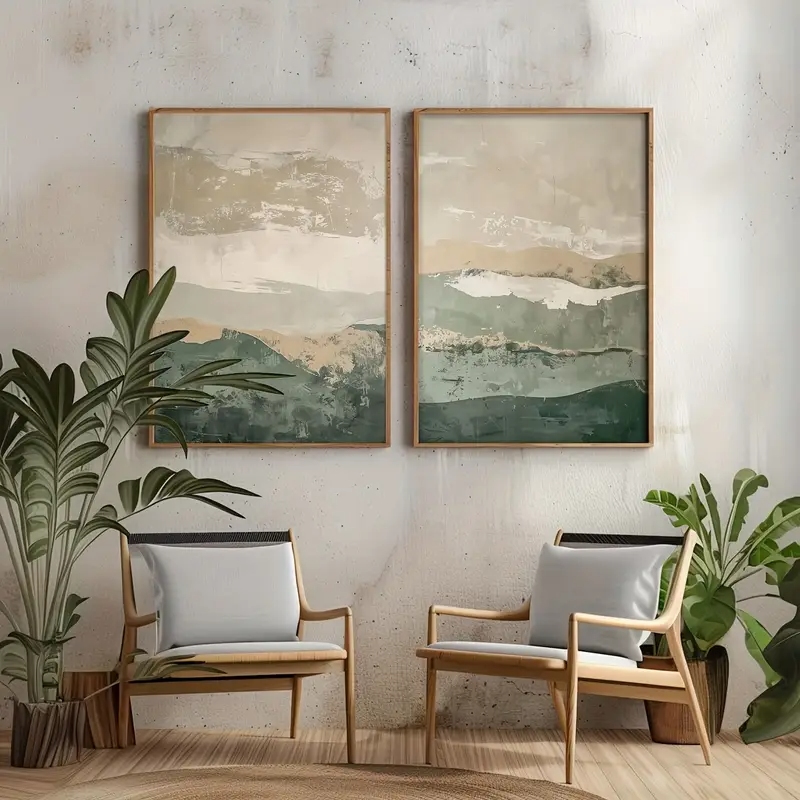 2pcs/set Wabi Sabi Abstract Ge - Photography Nature บทวิจารณ์และราคา