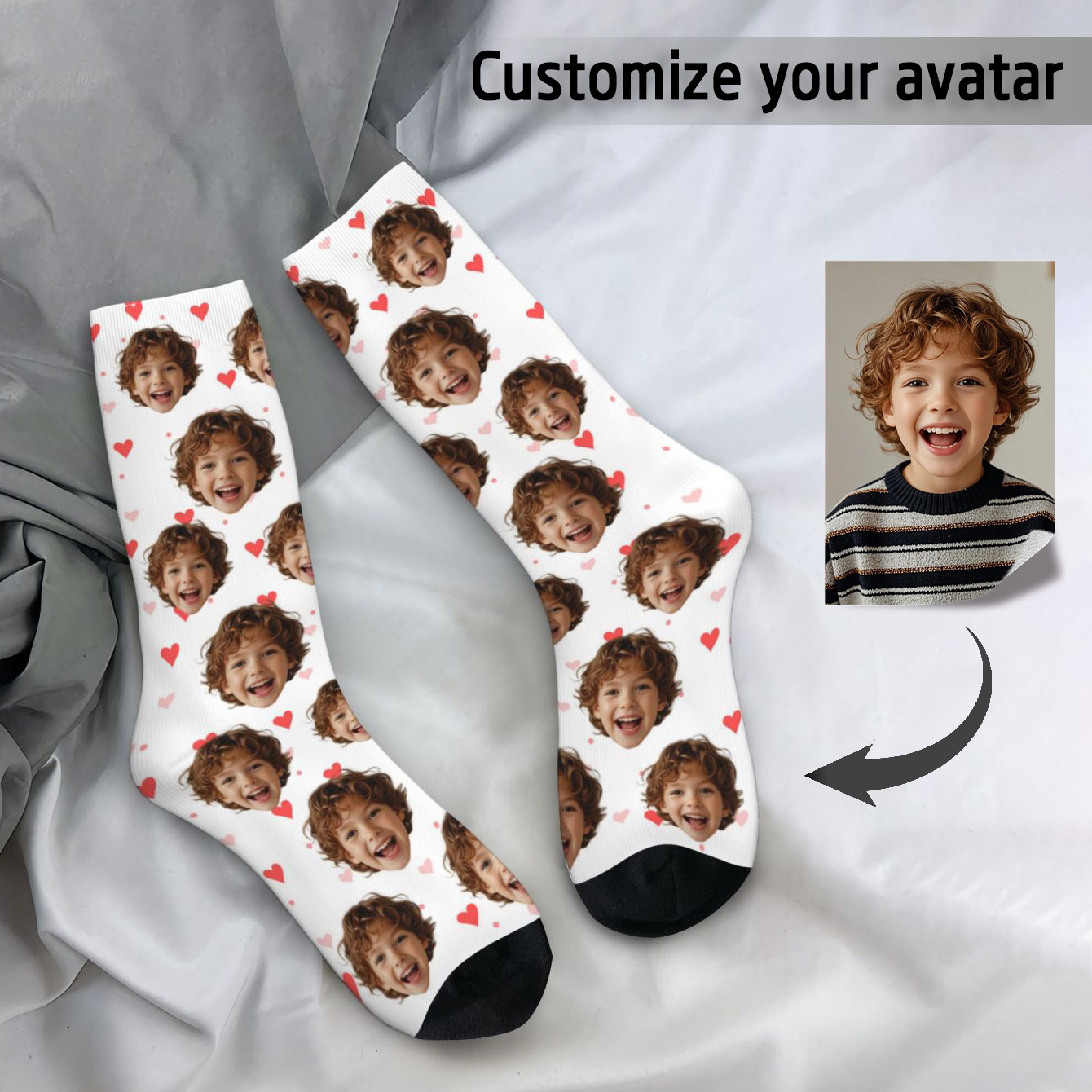 Customized face-shaped socks   - Photography Object บทวิจารณ์และราคา