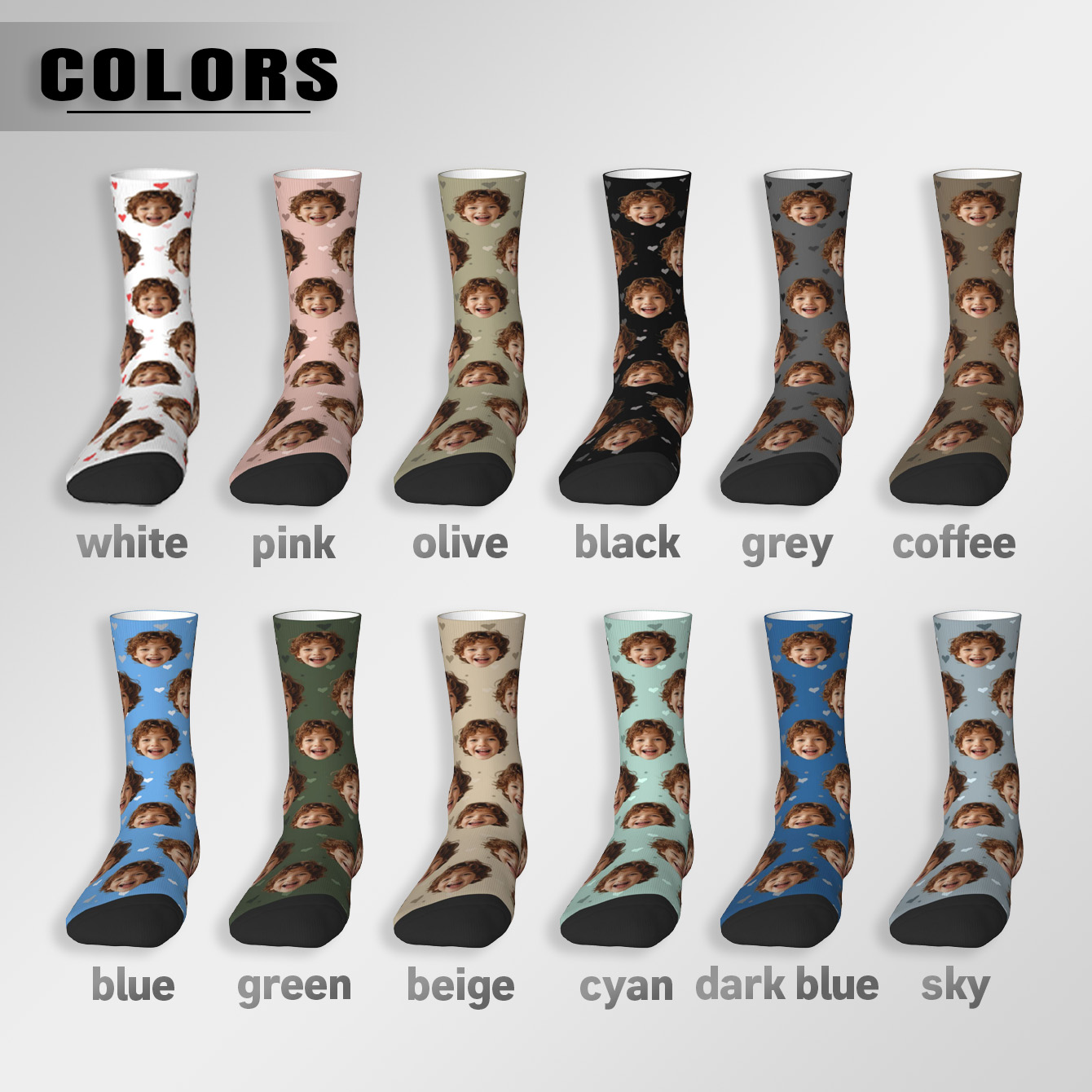 Customized face-shaped socks   - Photography Object บทวิจารณ์และราคา