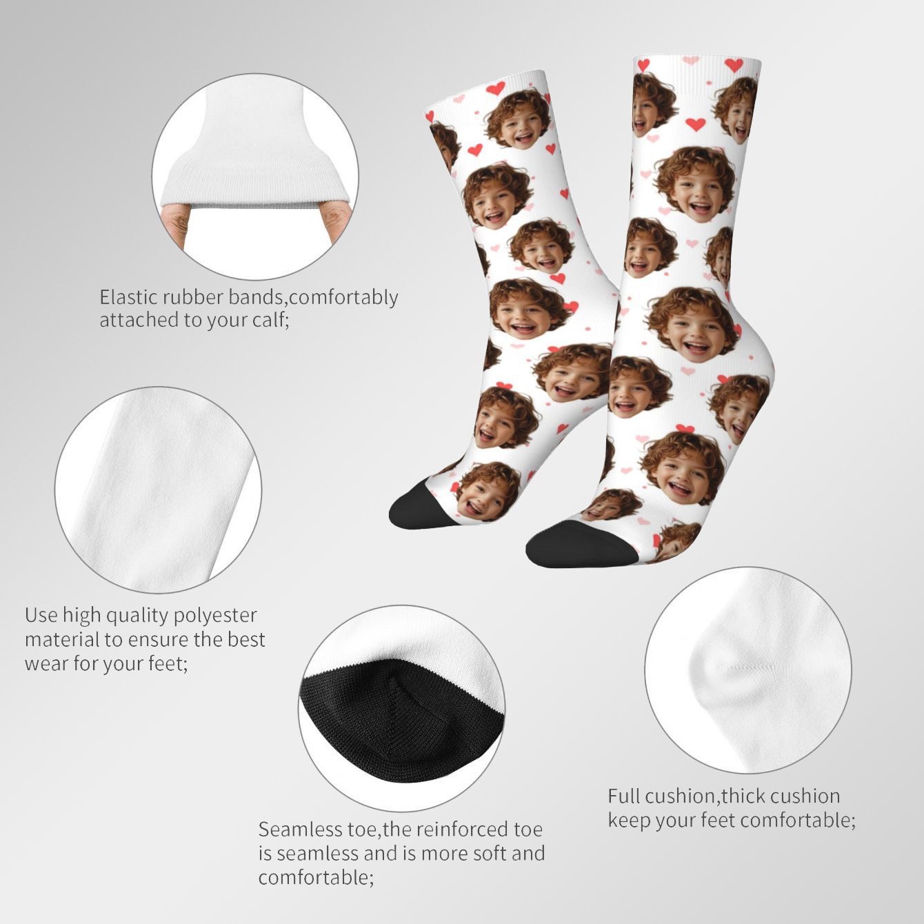 Customized face-shaped socks   - Photography Object บทวิจารณ์และราคา