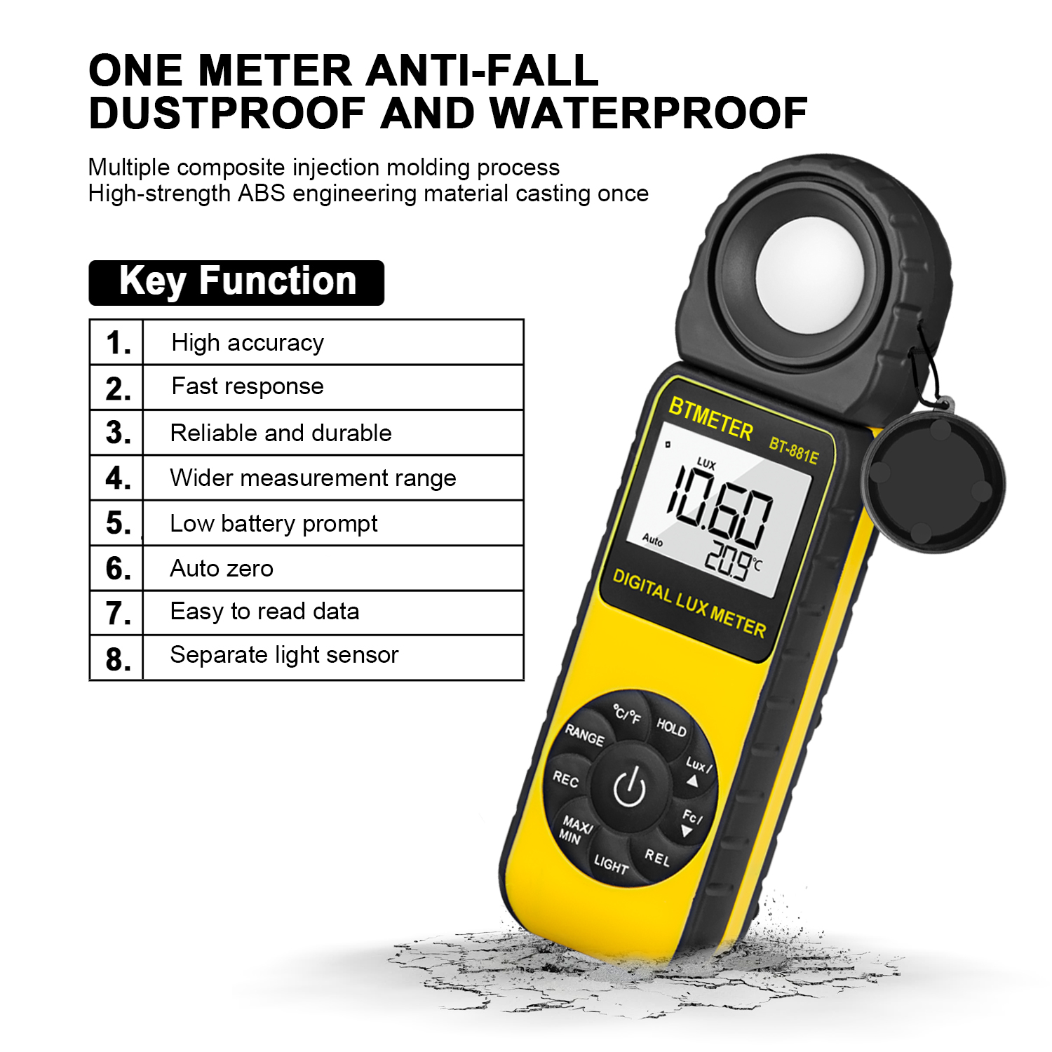 HP-881E Digital Luxmeter 0.1-3 - Light Meter Incident บทวิจารณ์และราคา