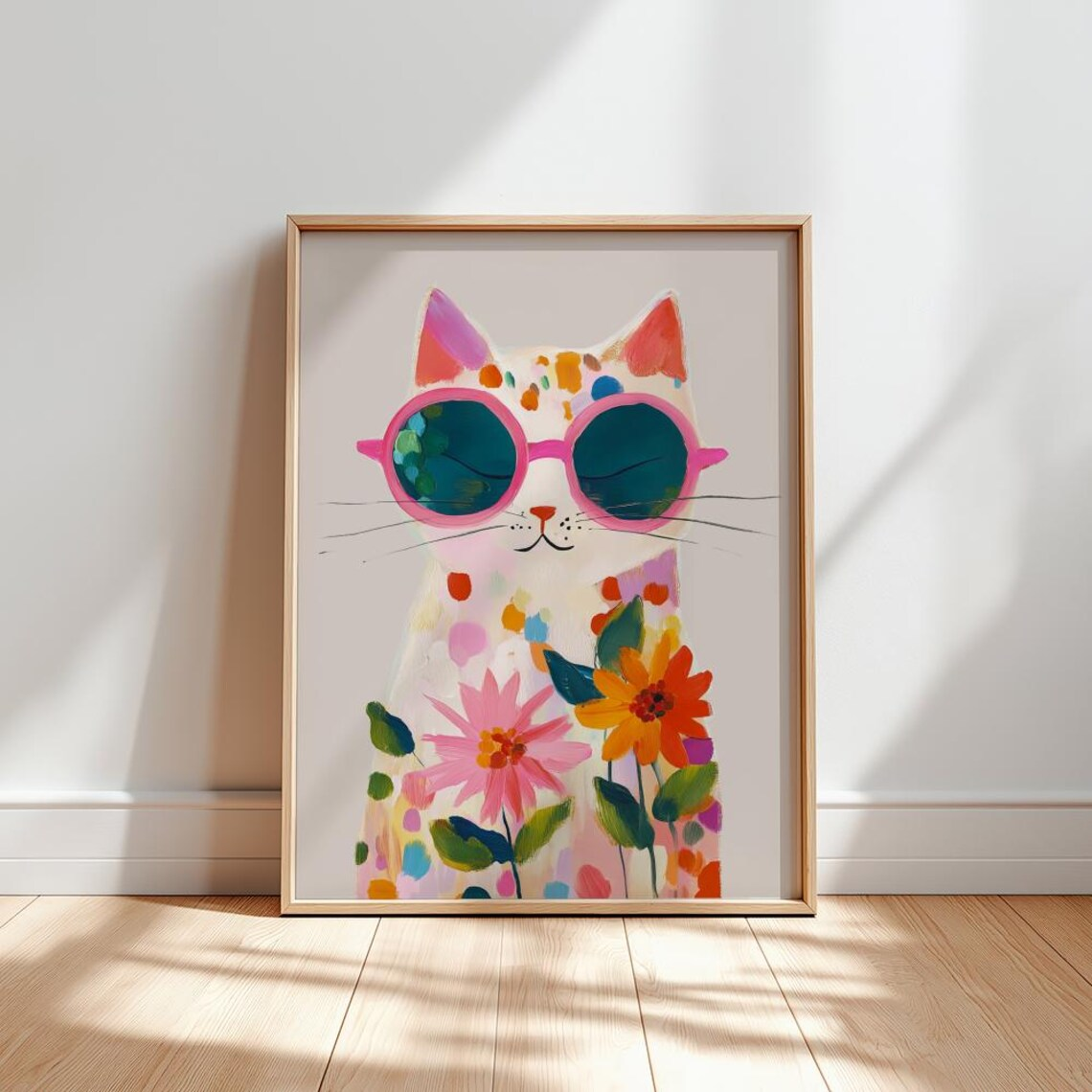 “Colorful Boho Cat Wall Art: P - Photography Nature บทวิจารณ์และราคา