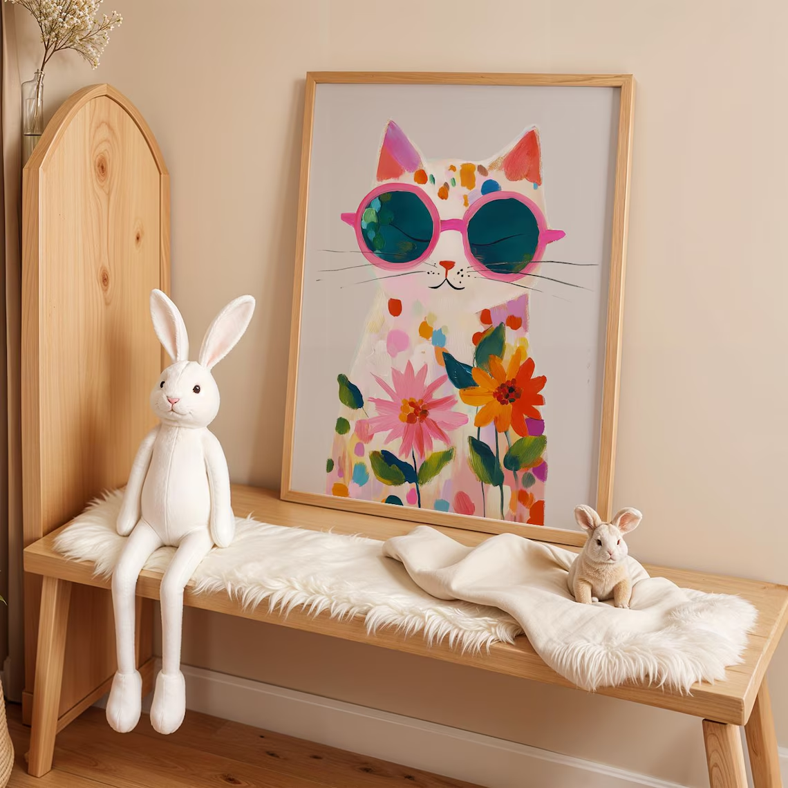 “Colorful Boho Cat Wall Art: P - Photography Nature บทวิจารณ์และราคา
