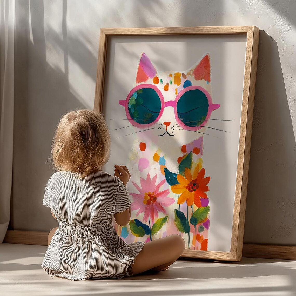 “Colorful Boho Cat Wall Art: P - Photography Nature บทวิจารณ์และราคา