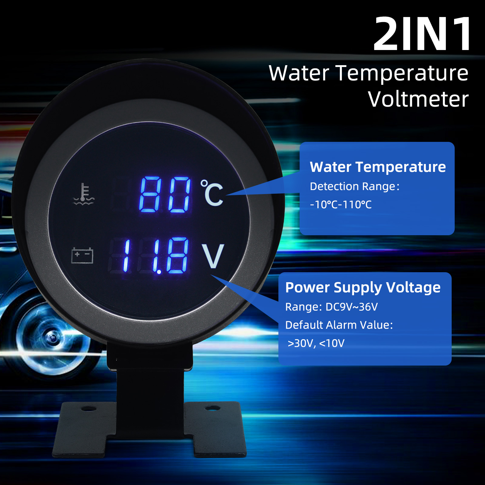 AD Round Led Digital Car Water - Light Meter Incident บทวิจารณ์และราคา