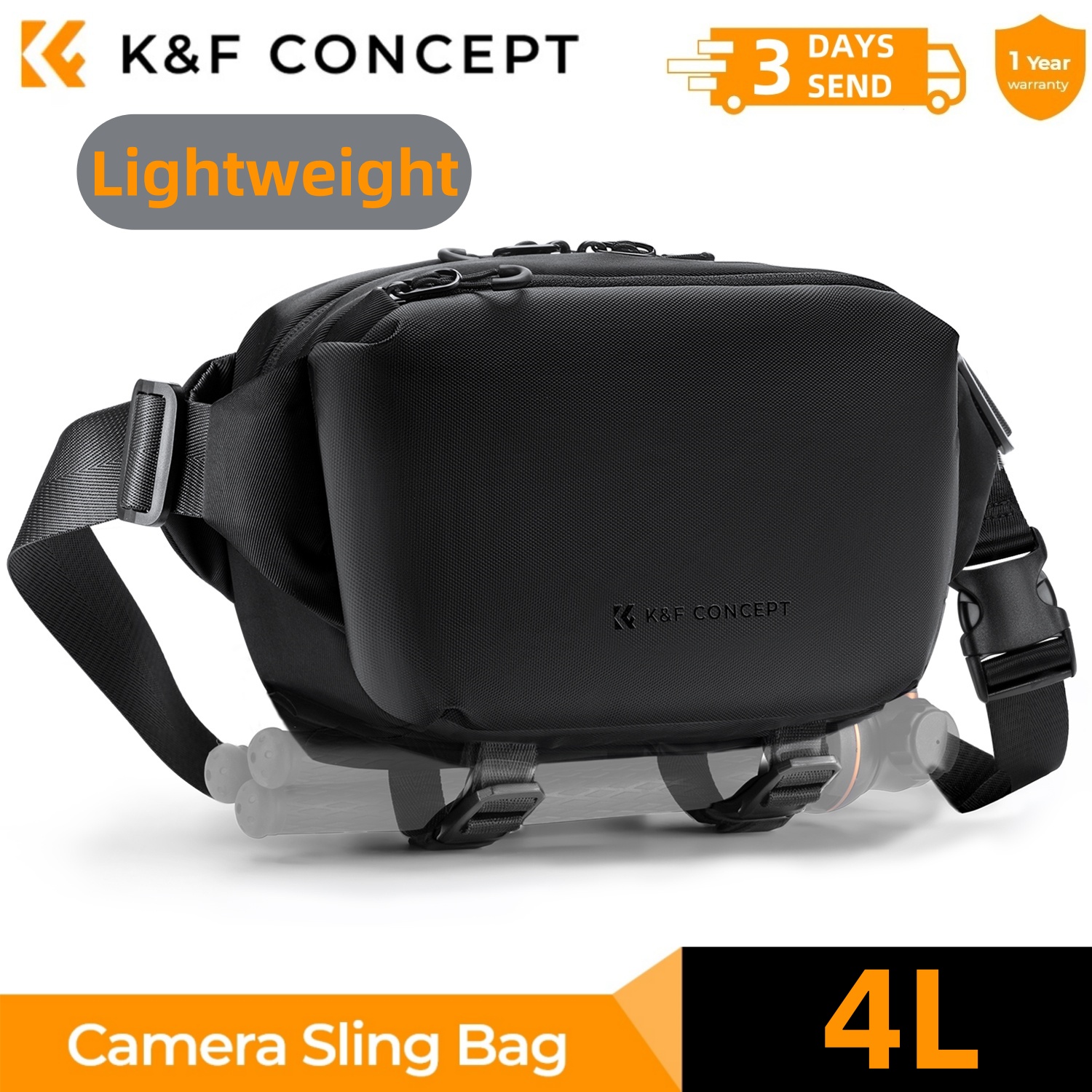 K&F CONCEPT 4L Camera Sling Ba - Photography Camera บทวิจารณ์และราคา