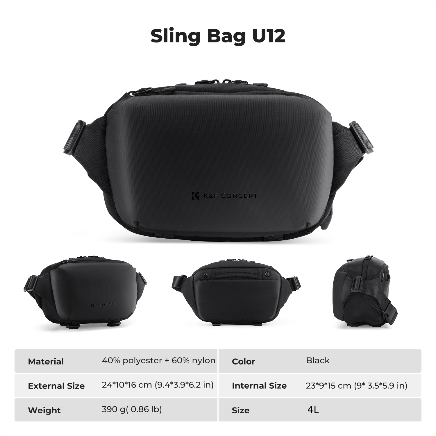 K&F CONCEPT 4L Camera Sling Ba - Photography Camera บทวิจารณ์และราคา