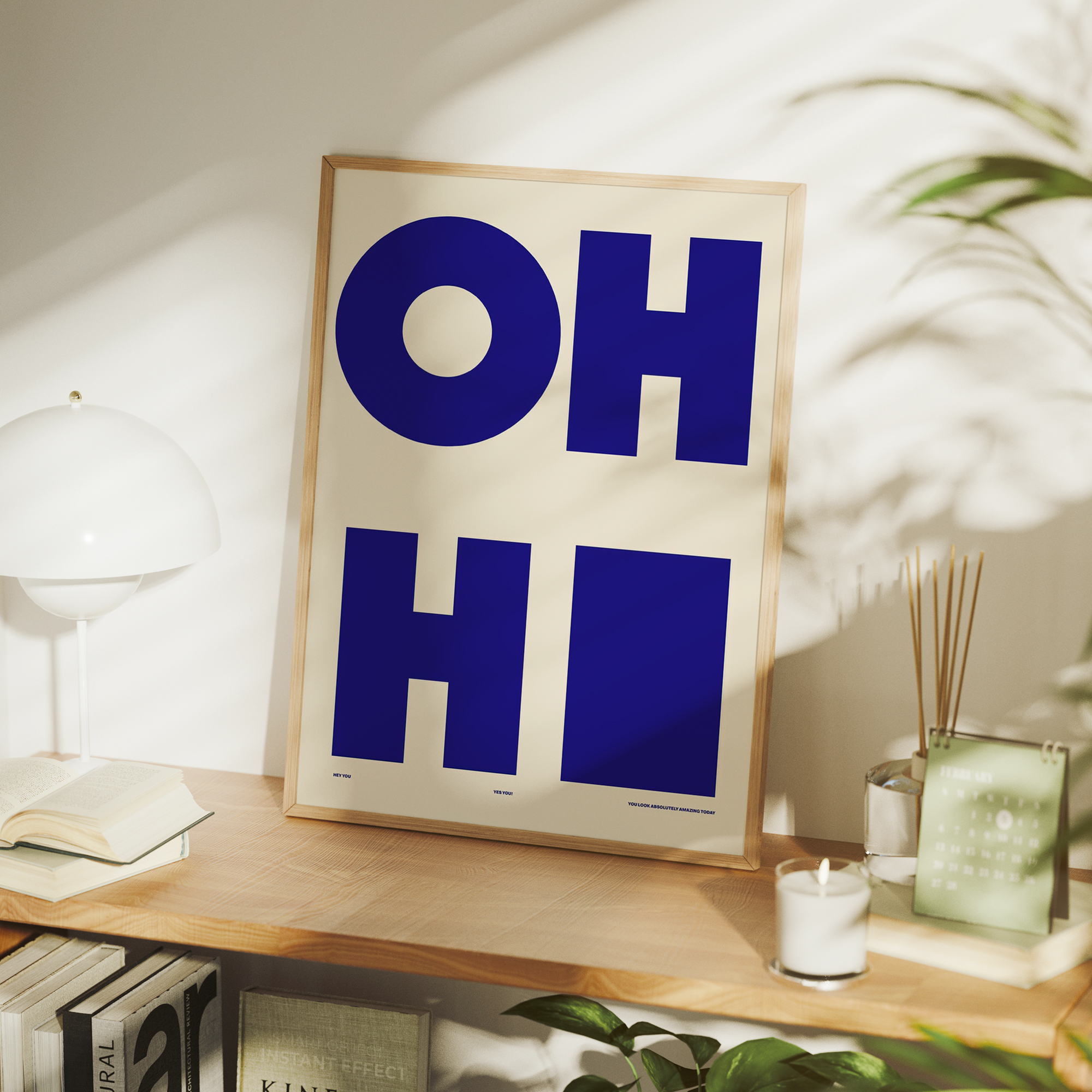 Modern,Minimalist OH HI Blue W - Photography Nature บทวิจารณ์และราคา
