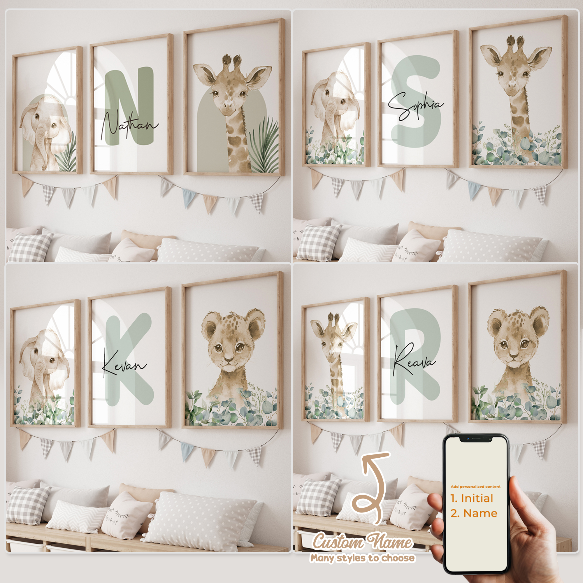 3pcs Personalized Custom Name  - Photography Nature บทวิจารณ์และราคา