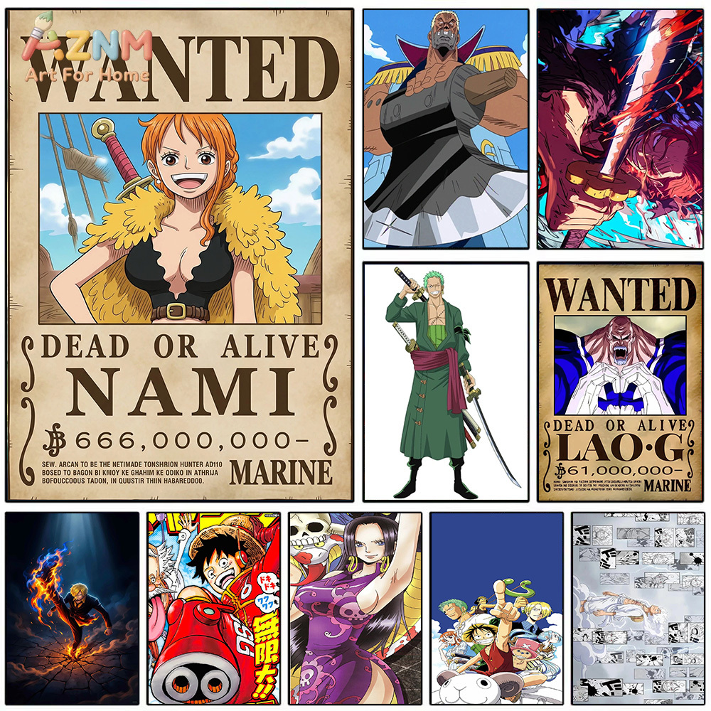 AZNM One Piece Nami Wanted Pos - Photography Anime บทวิจารณ์และราคา