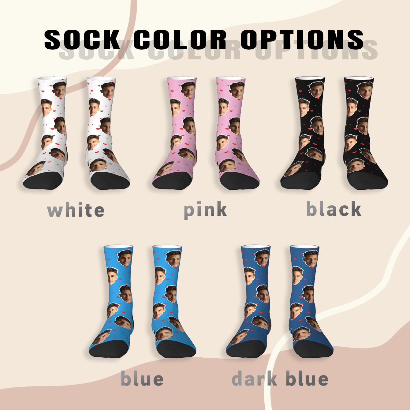 Customized face-shaped socks   - Photography Object บทวิจารณ์และราคา