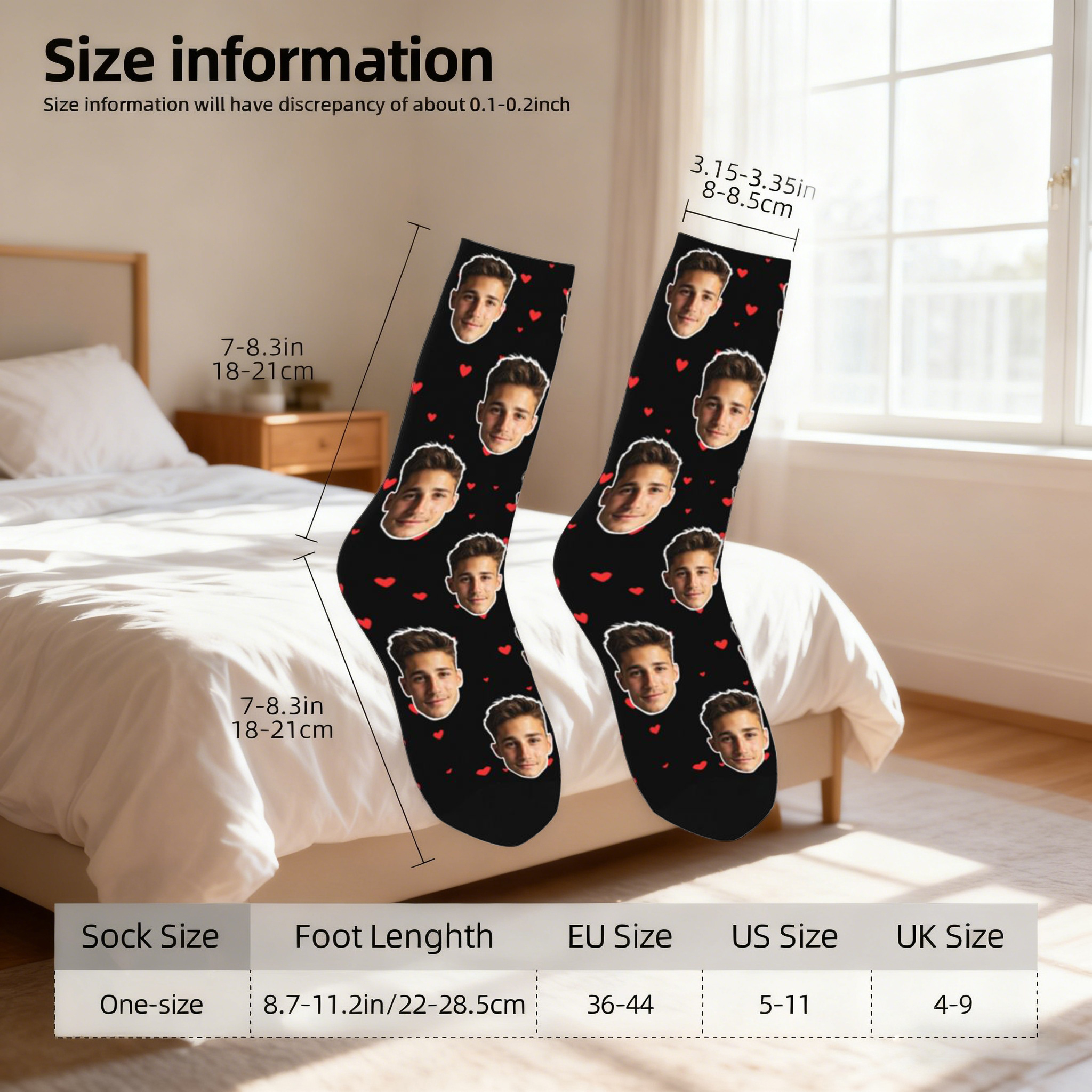 Customized face-shaped socks   - Photography Object บทวิจารณ์และราคา