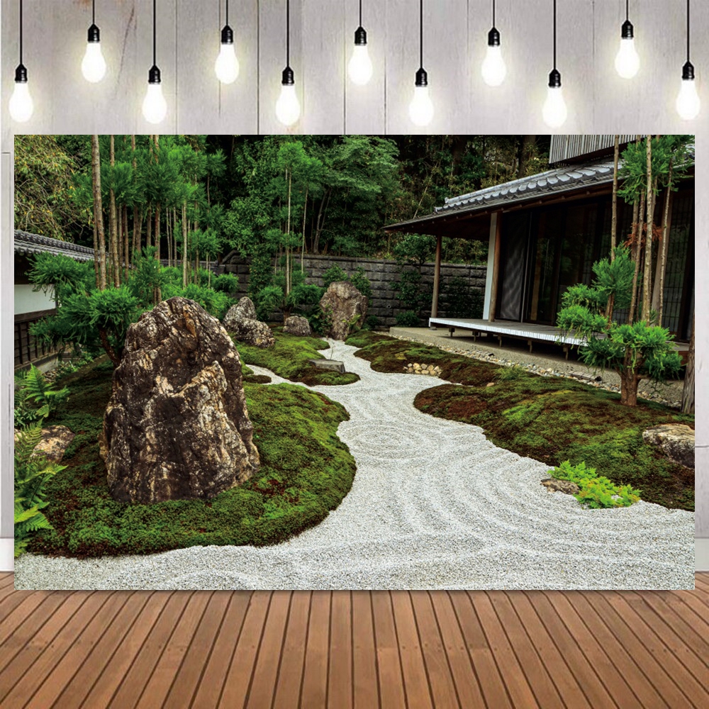 Japanese-style Zen Garden Phot - Photography Zen บทวิจารณ์และราคา