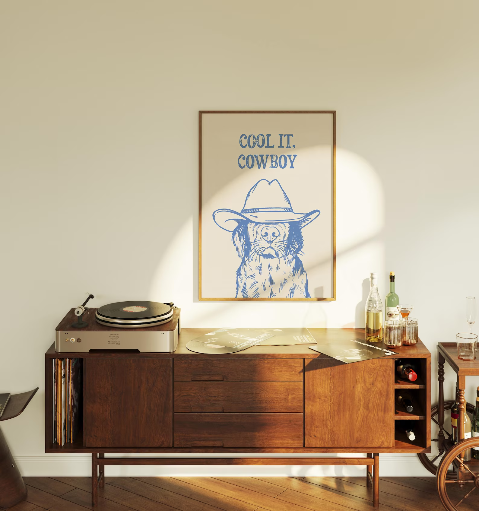 cool it cowboy art print retro - Photography Nature บทวิจารณ์และราคา