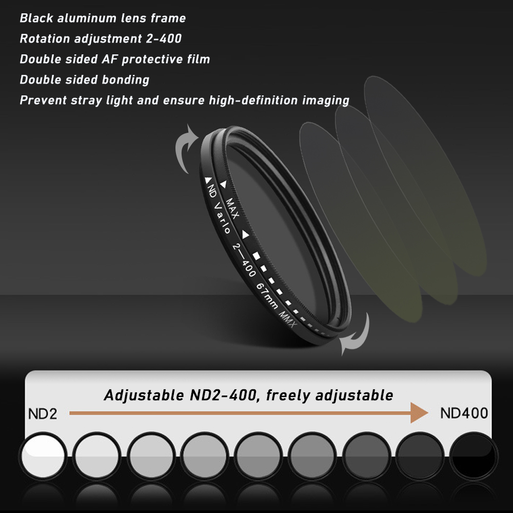 67mm Clip-on ND2-400 Phone Cam - Nd Filter Set บทวิจารณ์และราคา