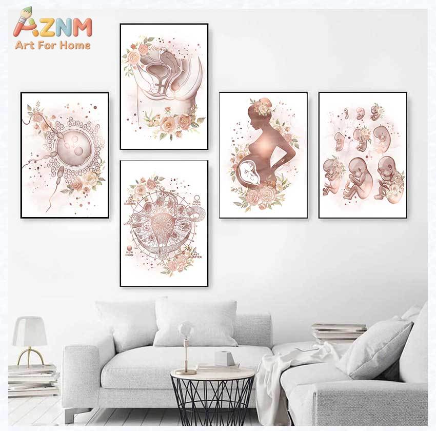 AZNM Watercolor Floral Female  - Photography Nature บทวิจารณ์และราคา