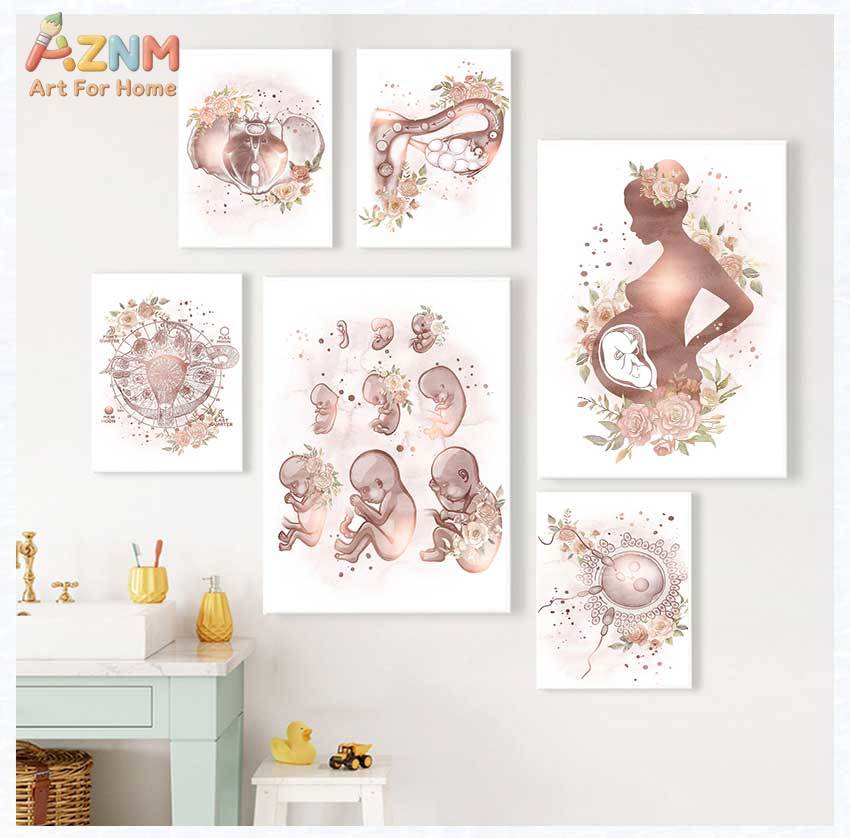 AZNM Watercolor Floral Female  - Photography Nature บทวิจารณ์และราคา