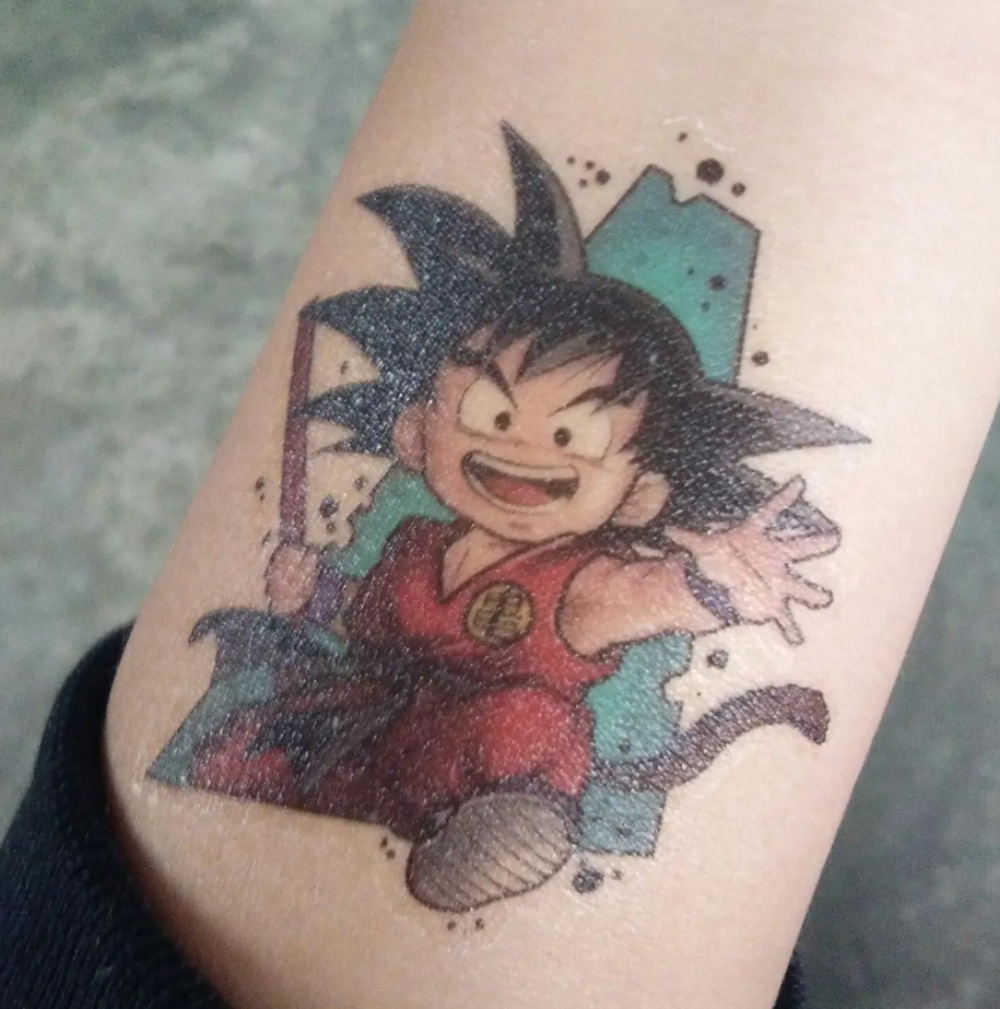 Dragon Ball tattoo stickers -  - Photography Anime บทวิจารณ์และราคา