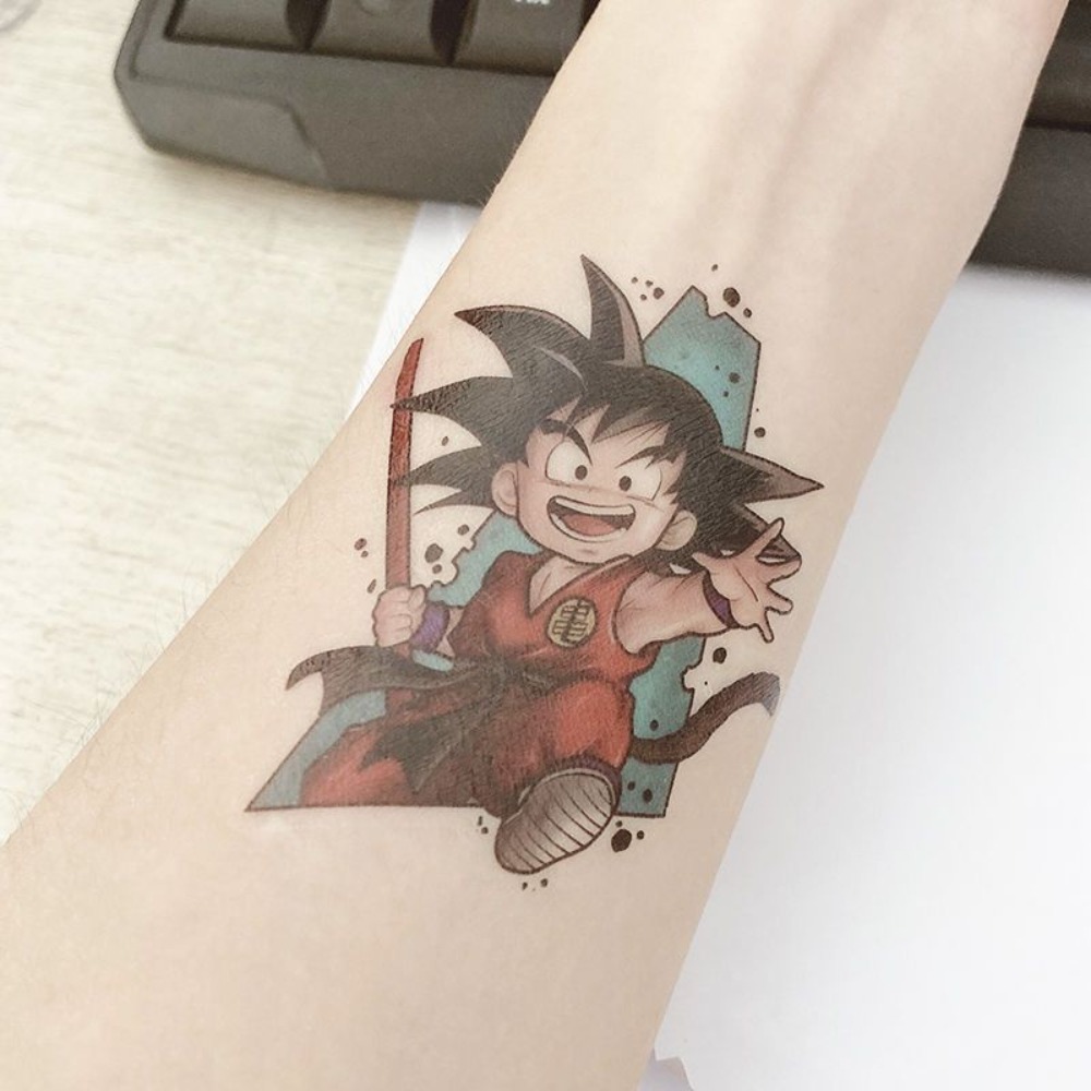 Dragon Ball tattoo stickers -  - Photography Anime บทวิจารณ์และราคา