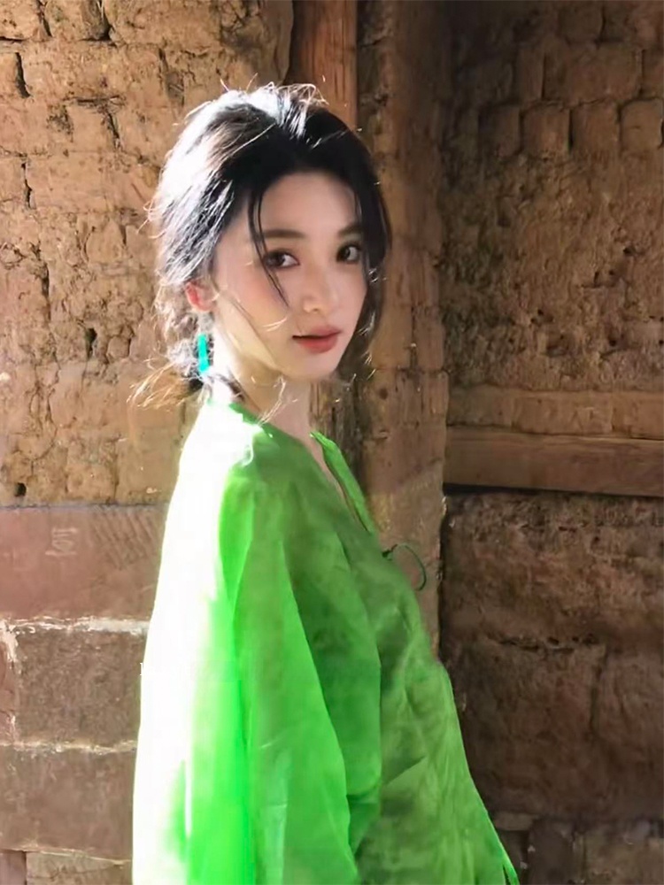 New Chinese Style Loose V-Neck - Photography Zen บทวิจารณ์และราคา