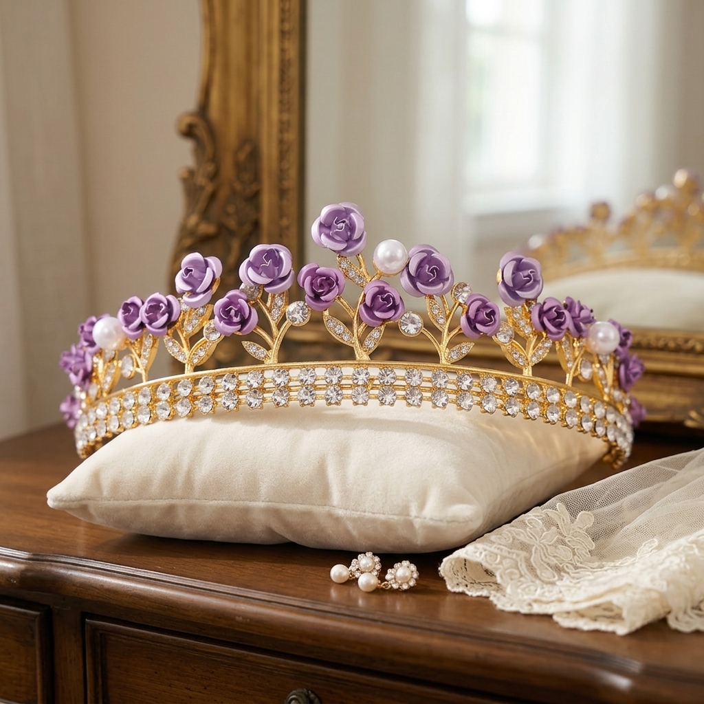 Baroque Ceramic Bridal Crown R - Photography Wedding บทวิจารณ์และราคา