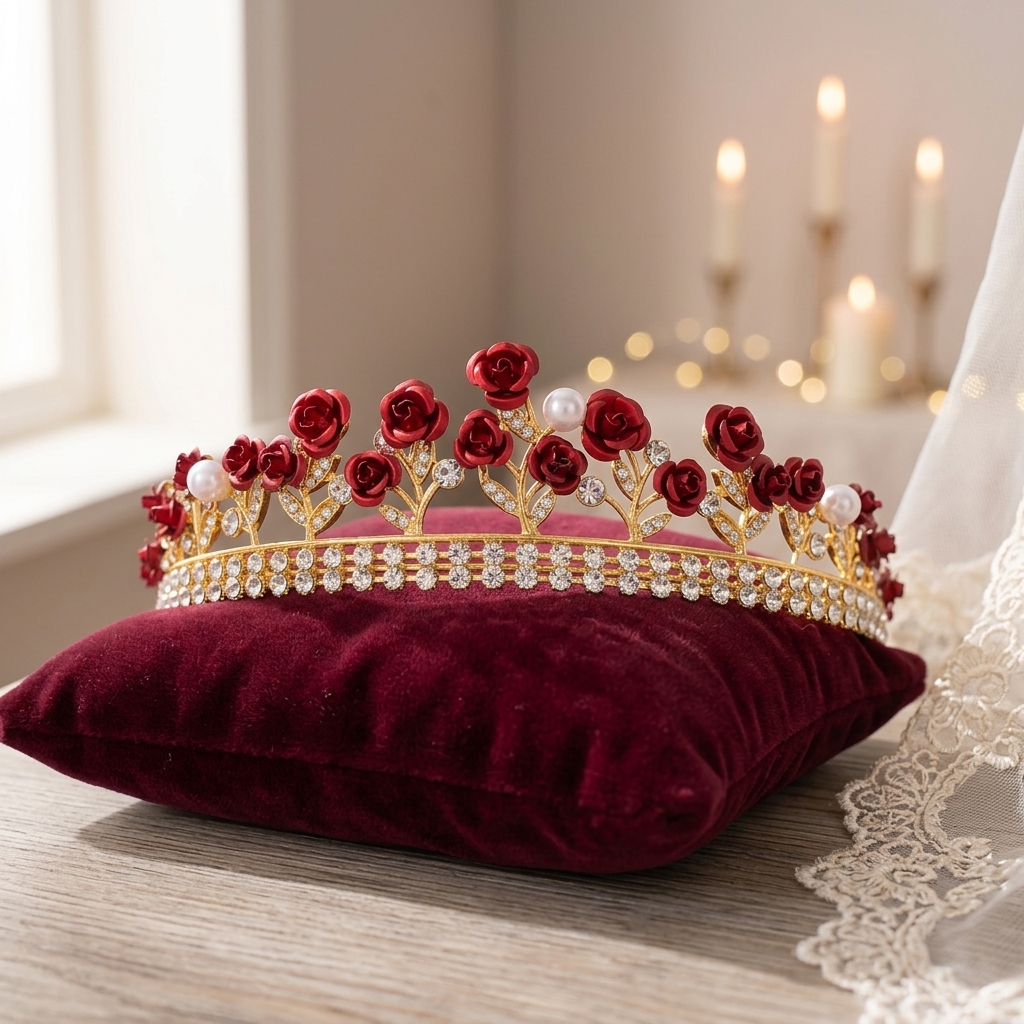 Baroque Ceramic Bridal Crown R - Photography Wedding บทวิจารณ์และราคา
