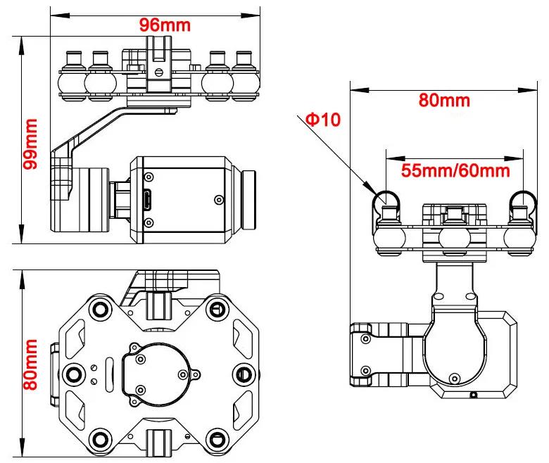Tarot TL3T20 3-axis Gimbal 640 - Photography Camera บทวิจารณ์และราคา