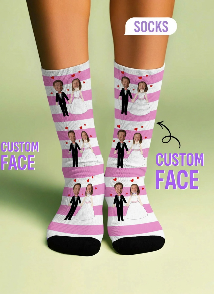 Custom Photo Socks Personalize - Photography Object บทวิจารณ์และราคา
