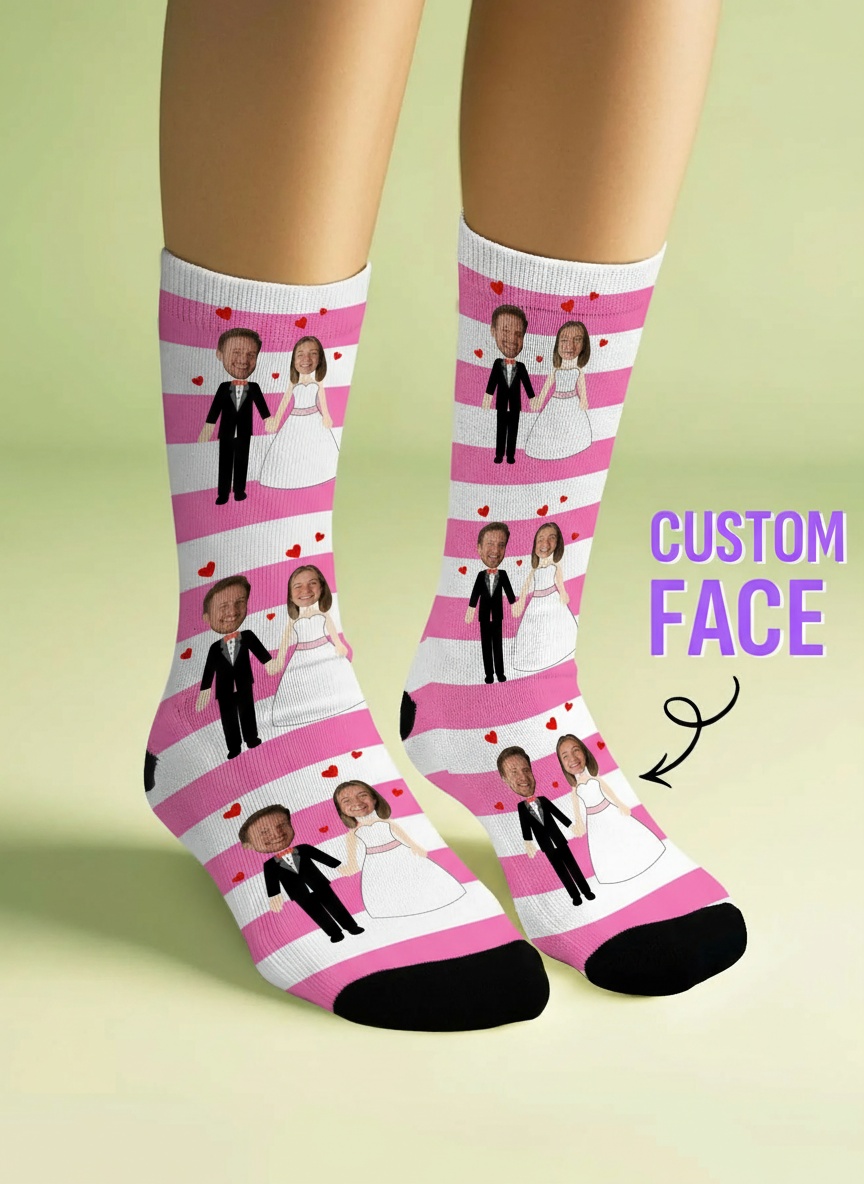 Custom Photo Socks Personalize - Photography Object บทวิจารณ์และราคา