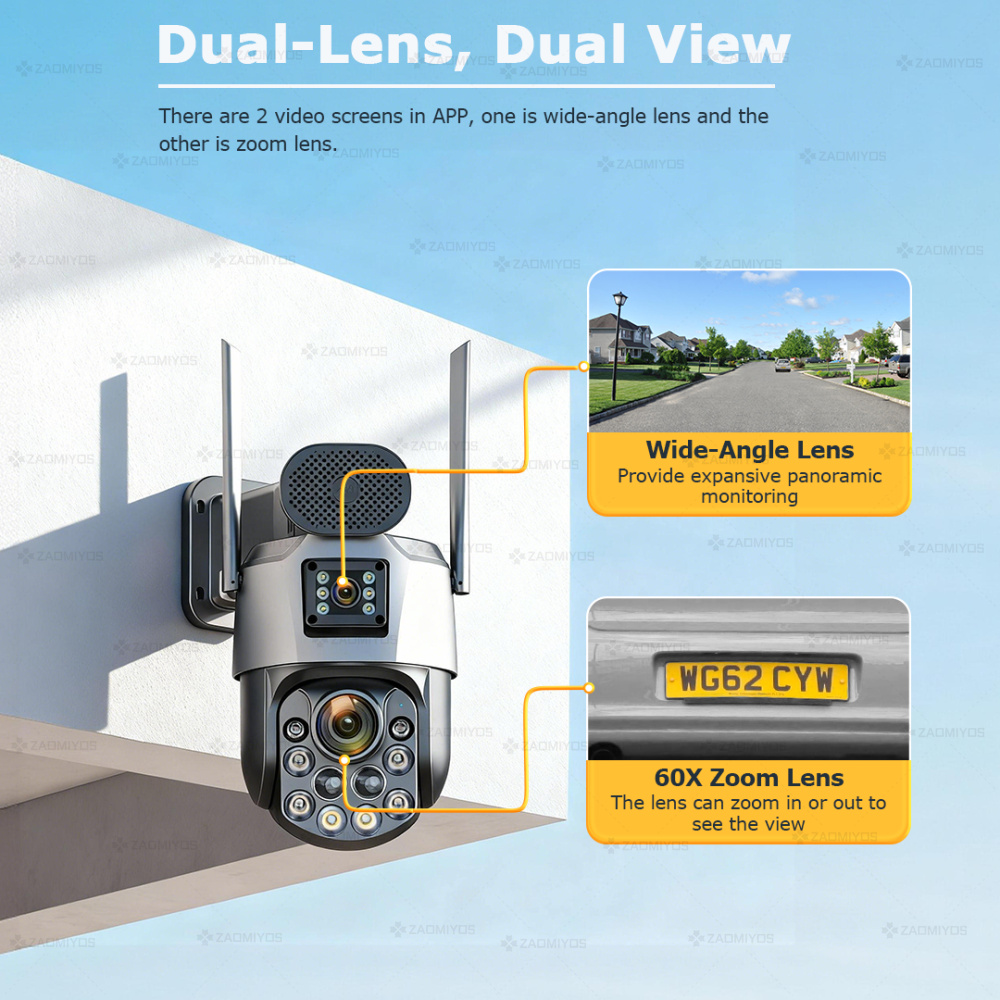 Dual Lens Home Outdoor Surveil - Photography Term บทวิจารณ์และราคา