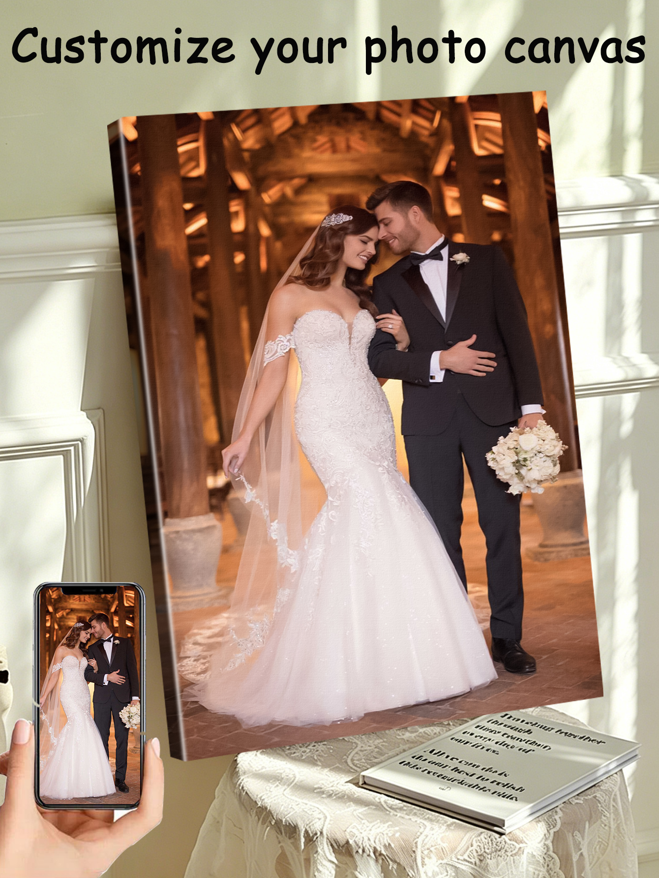 1 customized photo canvas, opt - Photography Pose บทวิจารณ์และราคา