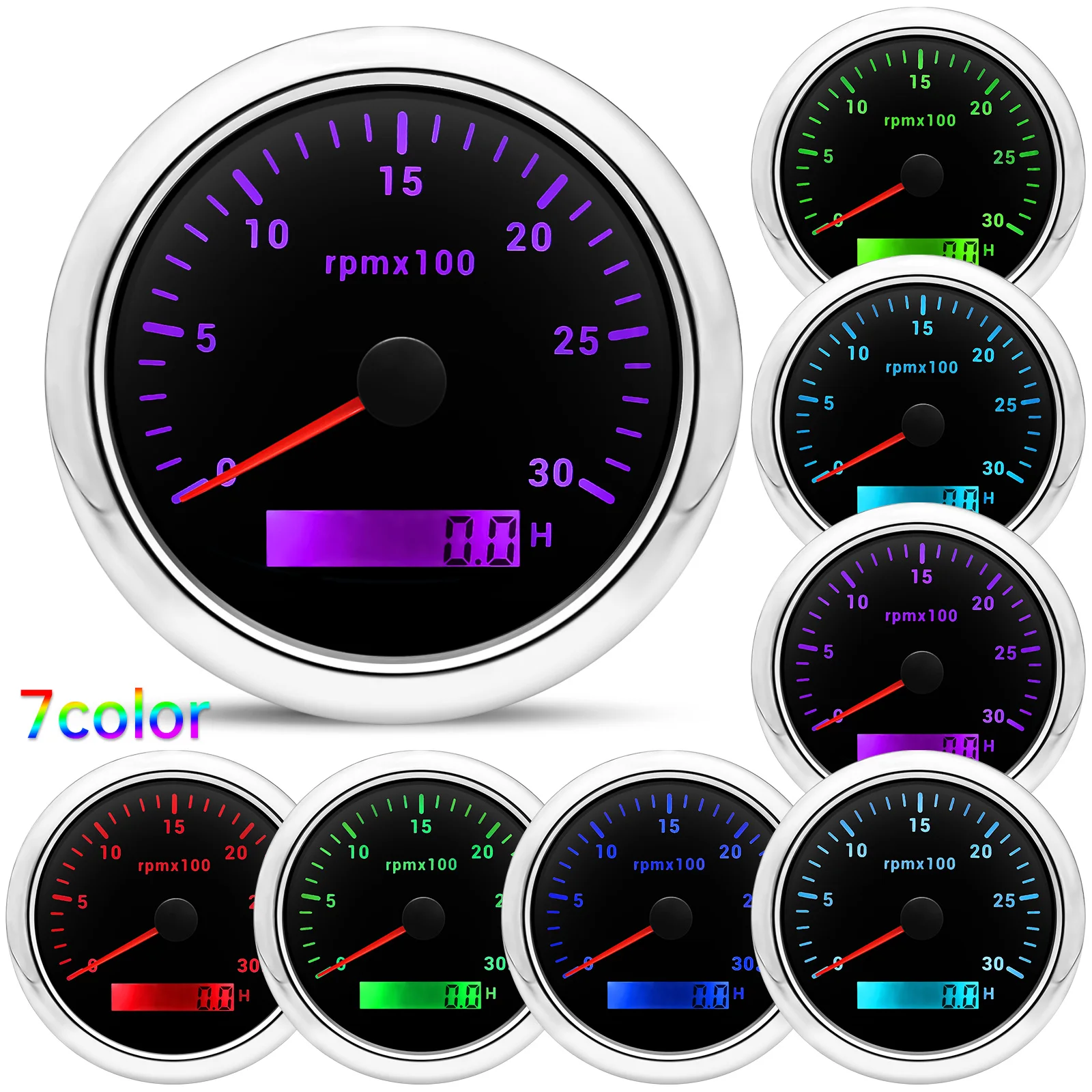85MM Tachometer with LCD Hour  - Light Meter Incident บทวิจารณ์และราคา