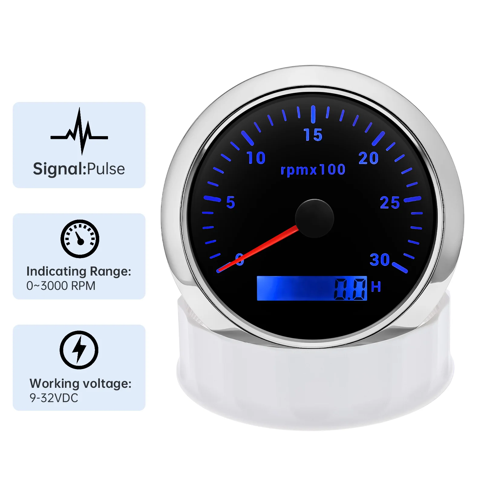 85MM Tachometer with LCD Hour  - Light Meter Incident บทวิจารณ์และราคา